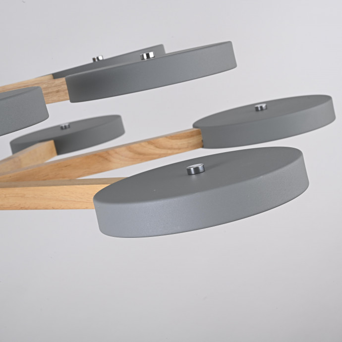 Люстра На Штанге Turna Dbl L12 Gray By Imperiumloft