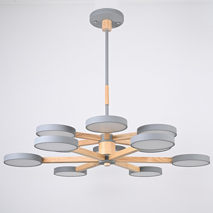 Люстра На Штанге Turna Dbl L12 Gray By Imperiumloft