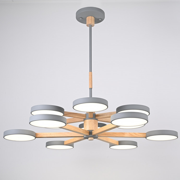 Люстра На Штанге Turna Dbl L12 Gray By Imperiumloft