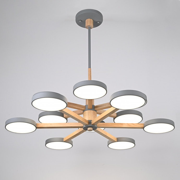 Люстра На Штанге Turna Dbl L12 Gray By Imperiumloft