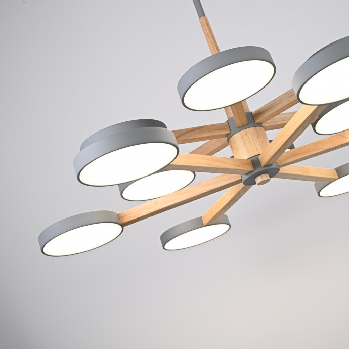 Люстра На Штанге Turna Dbl L12 Gray By Imperiumloft