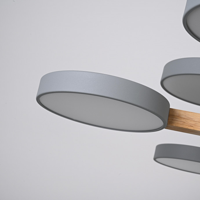 Люстра На Штанге Turna Dbl L12 Gray By Imperiumloft