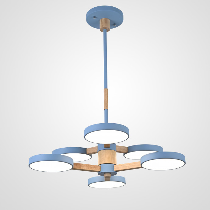Люстра На Штанге Turna Dbl L6 Blue By Imperiumloft