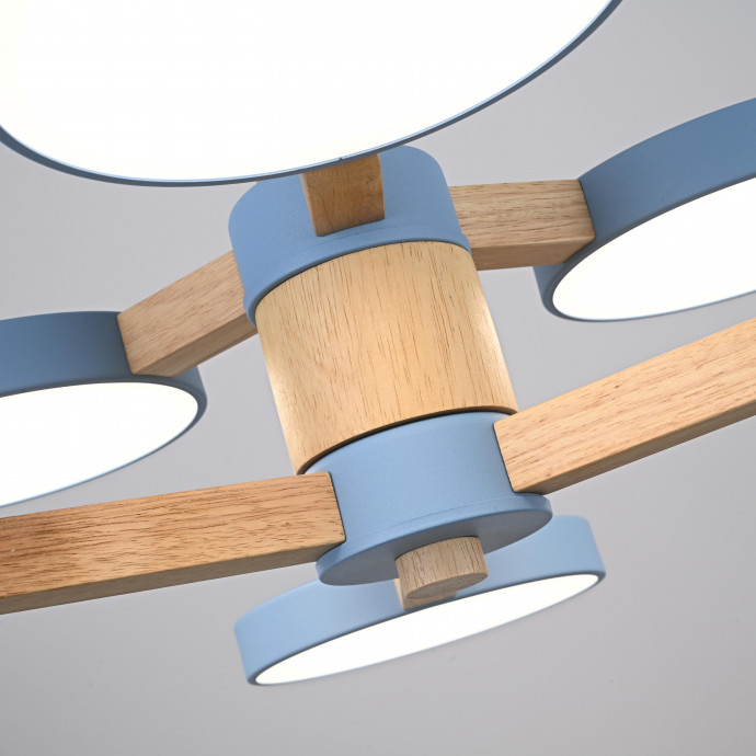 Люстра На Штанге Turna Dbl L6 Blue By Imperiumloft