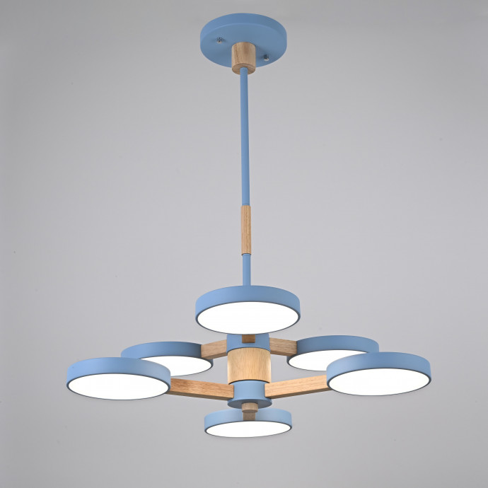 Люстра На Штанге Turna Dbl L6 Blue By Imperiumloft