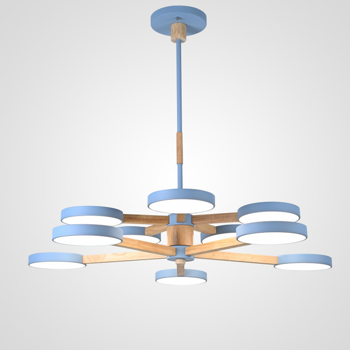 Люстра На Штанге Turna Dbl L10 Blue By Imperiumloft