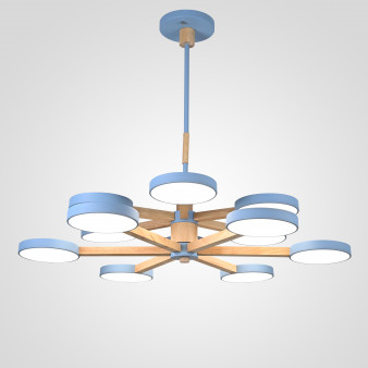 Люстра На Штанге Turna Dbl L12 Blue By Imperiumloft