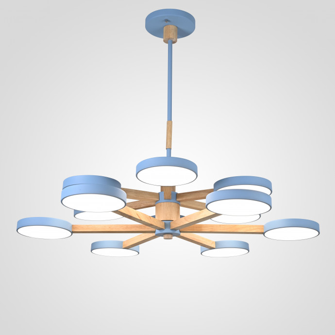 Люстра На Штанге Turna Dbl L12 Blue By Imperiumloft