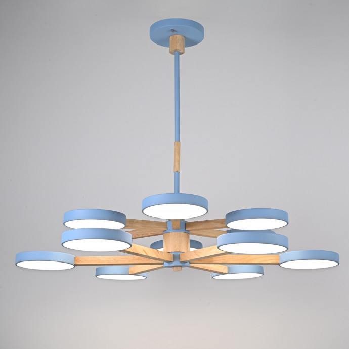 Люстра На Штанге Turna Dbl L12 Blue By Imperiumloft