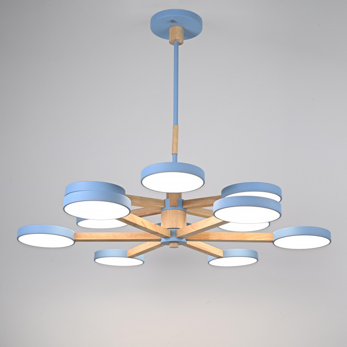 Люстра На Штанге Turna Dbl L12 Blue By Imperiumloft