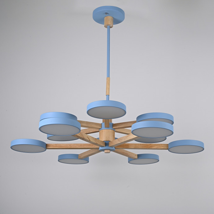 Люстра На Штанге Turna Dbl L12 Blue By Imperiumloft