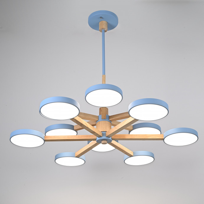 Люстра На Штанге Turna Dbl L12 Blue By Imperiumloft