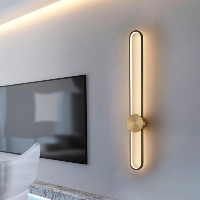 Настенный Светильник Heidy L H90 Brass Black By Imperiumloft