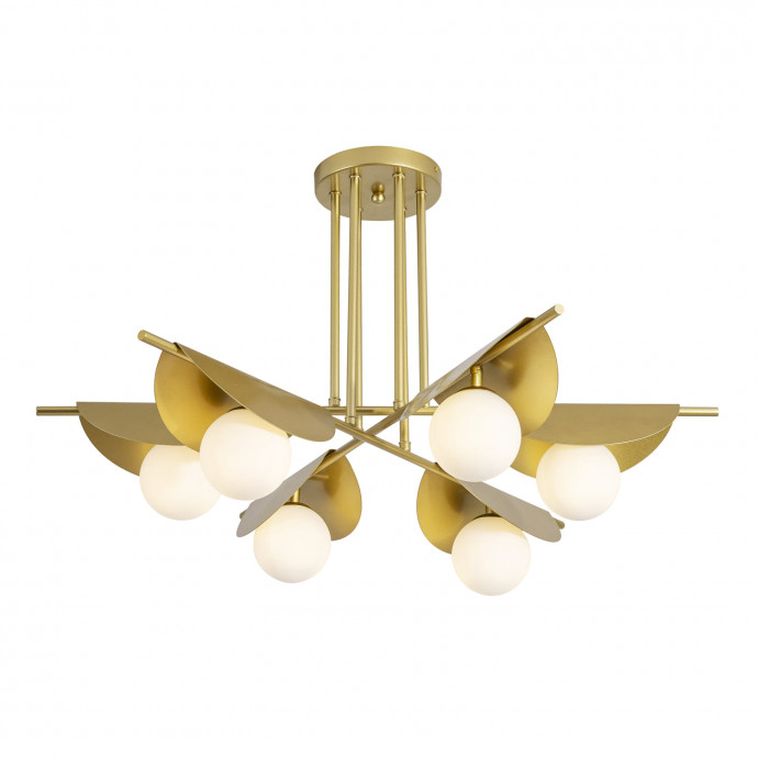 2366-6P, подвесная люстра, D820xH130/485, 6xG9x25W