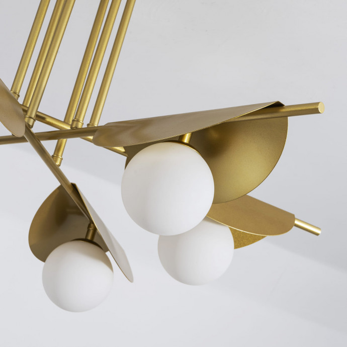 2366-6P, подвесная люстра, D820xH130/485, 6xG9x25W