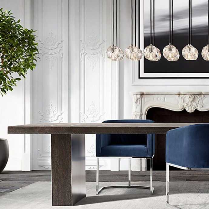 Люстра Rh Boule De Cristal Linear Chandelier 6 Bronze By Imperiumloft