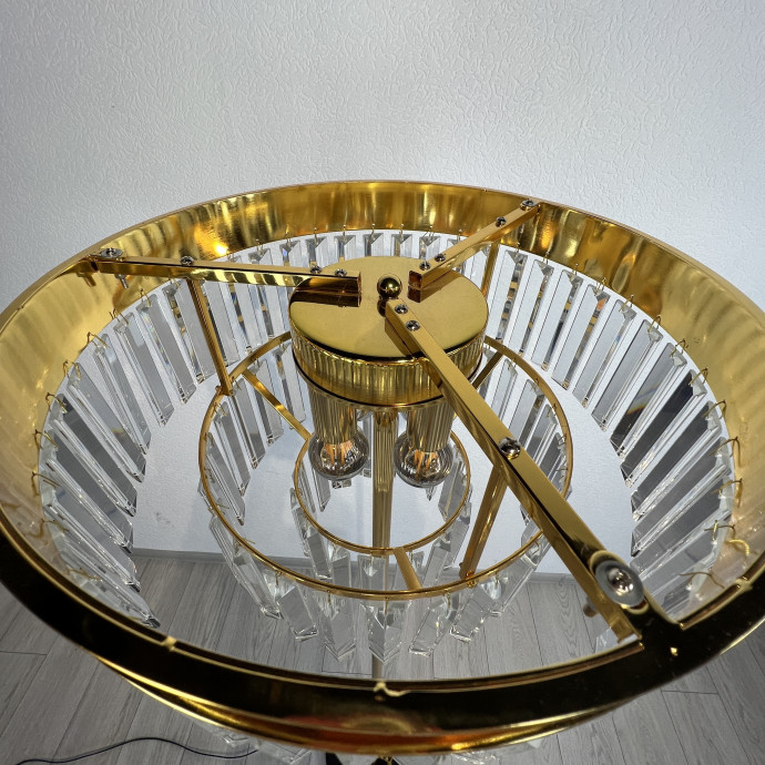 Торшер Rh 1920S Odeon Clear Glass Floor Lamp Gold By Imperiumloft