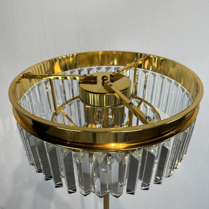 Торшер Rh 1920S Odeon Clear Glass Floor Lamp Gold By Imperiumloft