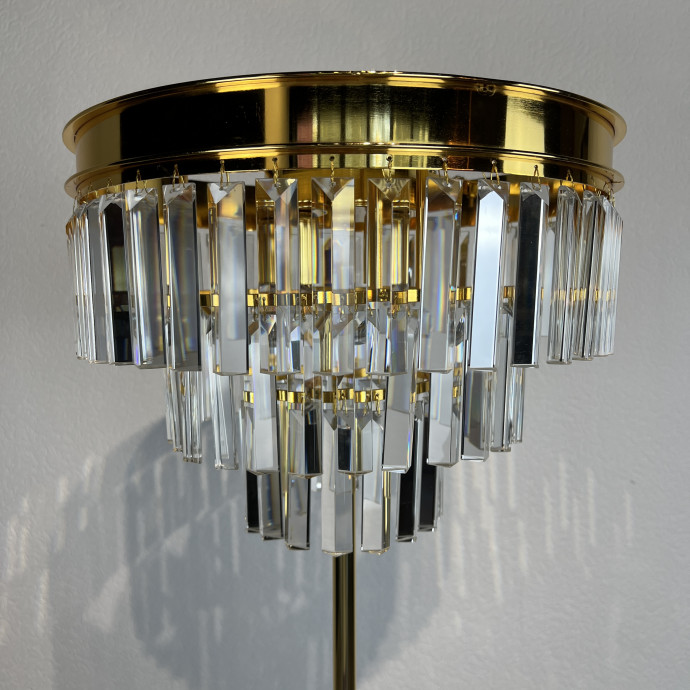 Торшер Rh 1920S Odeon Clear Glass Floor Lamp Gold By Imperiumloft