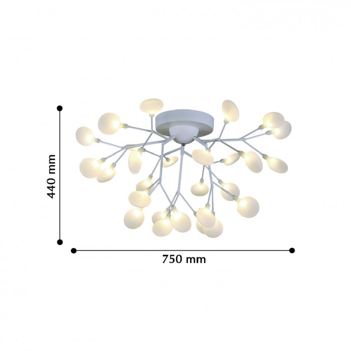 2479-9U, потолочный светильник, D750xH440, 27xG4LEDx3W, 4423LM, 3000K, included
