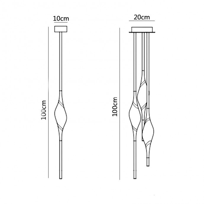 Подвесной Светильник Pezzo D10 By Imperiumloft