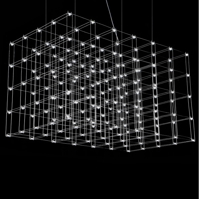 Подвесная Люстра Quasar Cosmos Square Led Pendant Light 80/80/140 By Imperiumloft