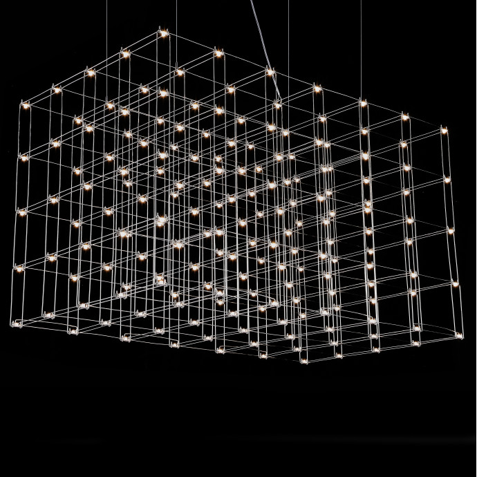 Подвесная Люстра Quasar Cosmos Square Led Pendant Light 80/80/140 By Imperiumloft