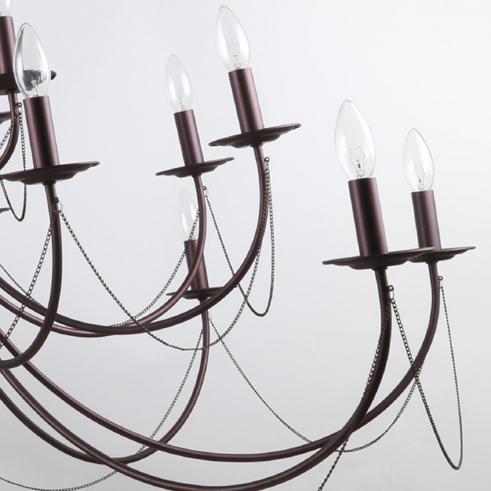 2590-20P, подвесная люстра, D1400xH890/2890, 20xE14x40W