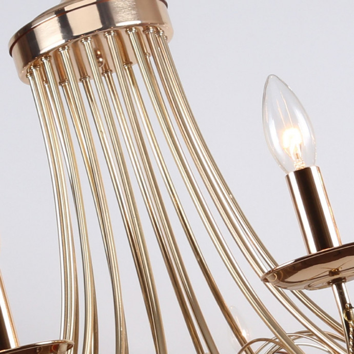 2591-18P, подвесная люстра, D1400xH700/2700, 18xE14x40W