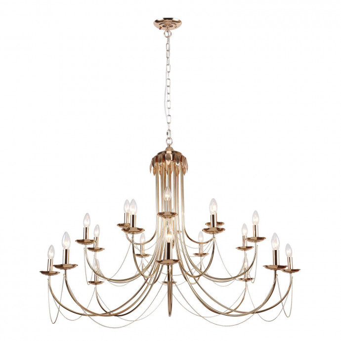 2591-20P, подвесная люстра, D1400xH890/2890, 20xE14x40W