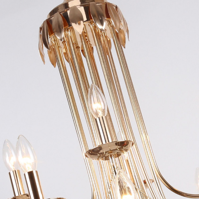 2591-20P, подвесная люстра, D1400xH890/2890, 20xE14x40W