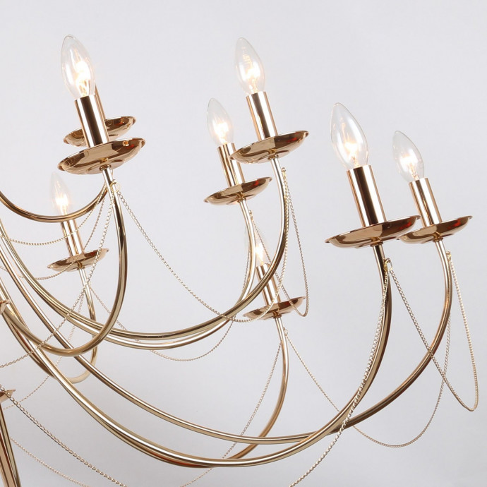 2591-20P, подвесная люстра, D1400xH890/2890, 20xE14x40W