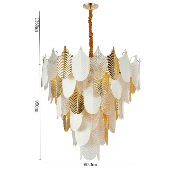 2619-37P, подвесная люстра, D930xH950/2310, 37xE14x40W