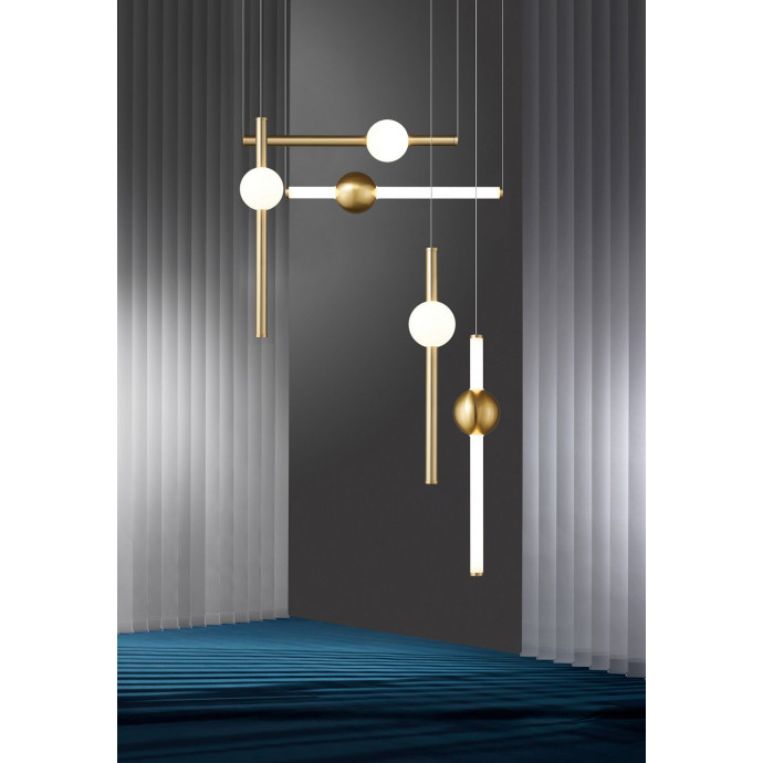 2642-1P, подвес, D120xH600/1600, 1xLEDx19W, 1520LM, 3000K, included