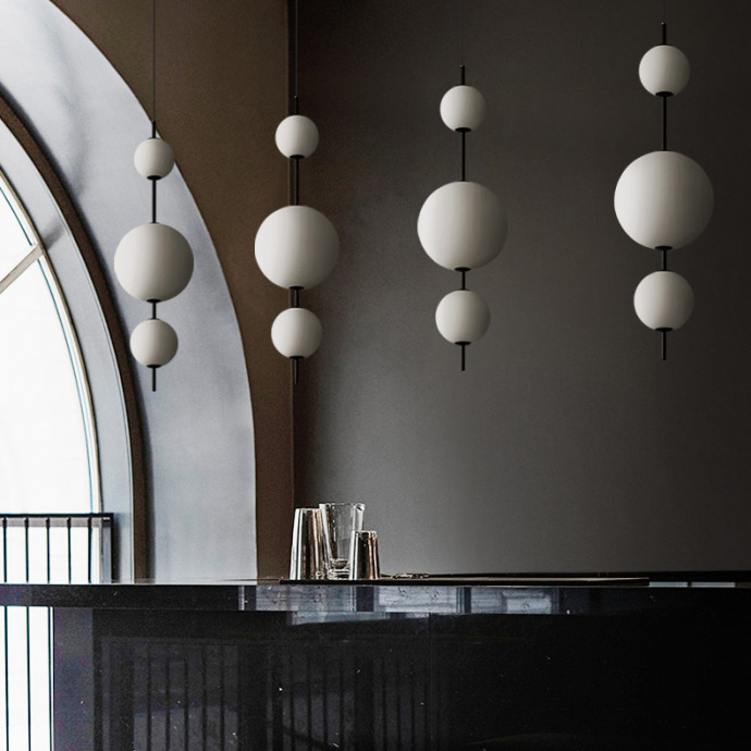 Подвесной Светильник White Beads Pendant D50 By Imperiumloft