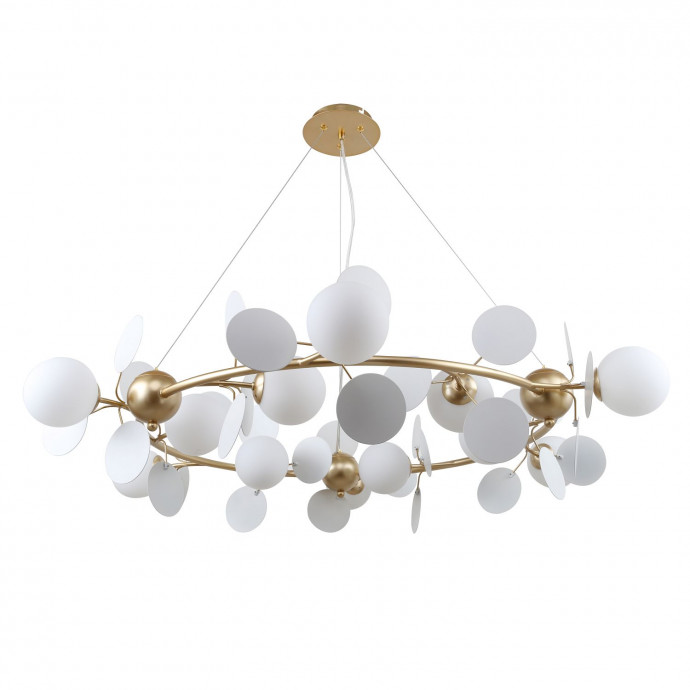 2771-12P, подвесная люстра, D1050xH240/1120, 12xG9x25W