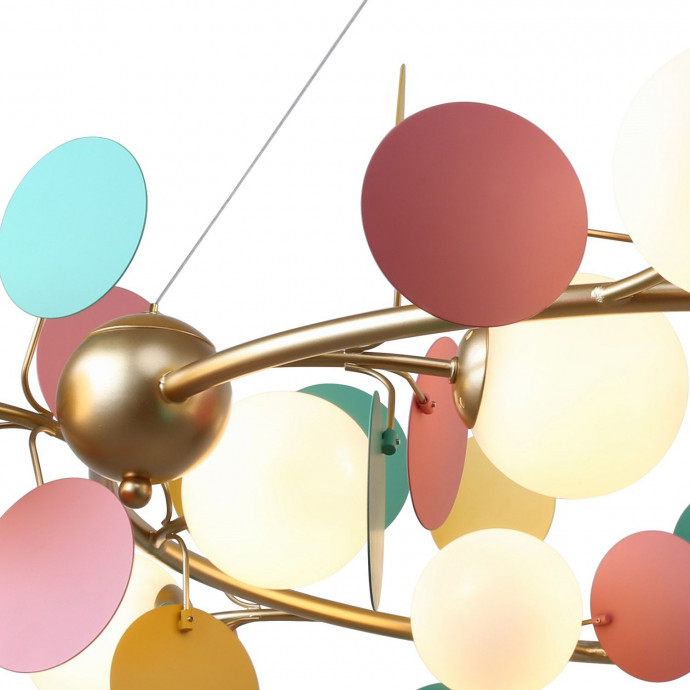 2772-12P, подвесная люстра, D1050xH240/1120, 12xG9x25W