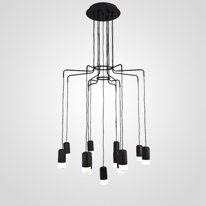 Подвесной Свеильник Wireflow Led Black Suspension Lam 13 By Imperiumloft