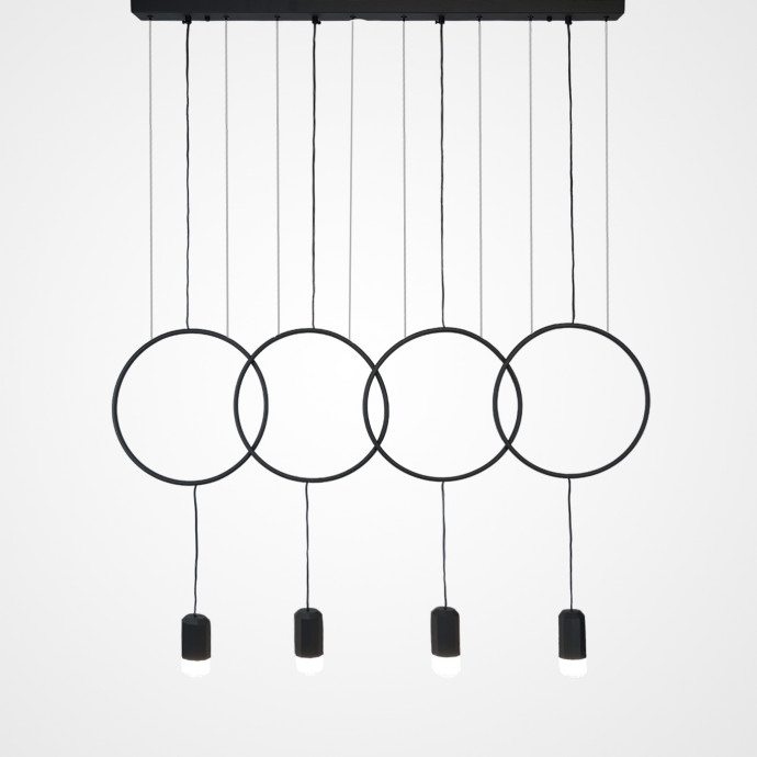 Подвесной Светильник Forvet Black L4 By Imperiumloft