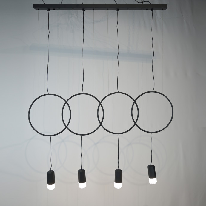 Подвесной Светильник Forvet Black L4 By Imperiumloft
