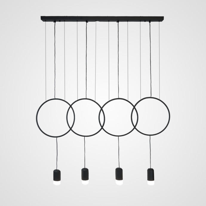 Подвесной Светильник Forvet Black L4 By Imperiumloft