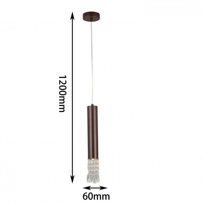 2919-1P, подвес, D100xH440/1200, 1xGU10x40W