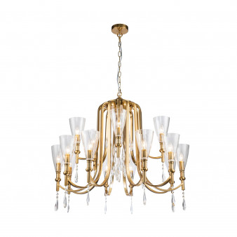 2968-15P, подвесная люстра, D900xH690/1690, 15xE14x40W