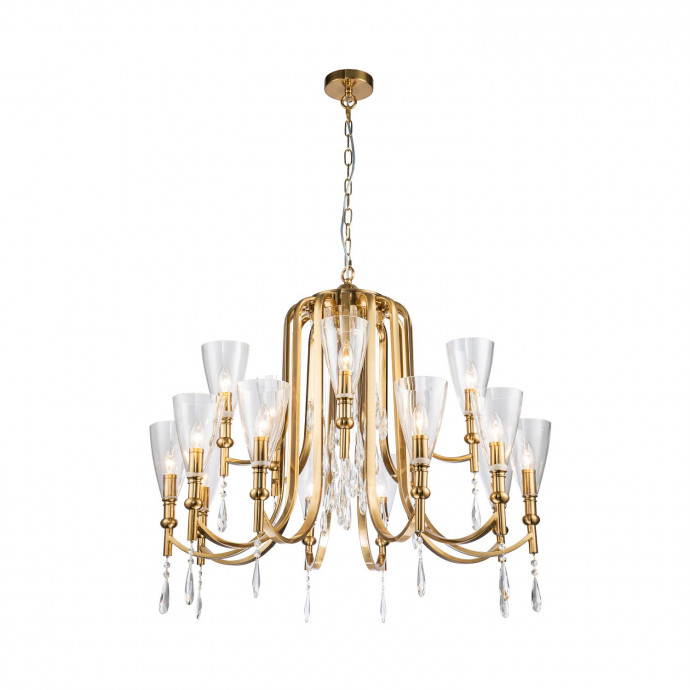 2968-15P, подвесная люстра, D900xH690/1690, 15xE14x40W