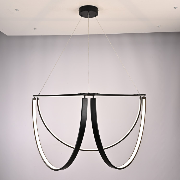 Подвесной Светильник Solana Light 3 Black By Imperiumloft