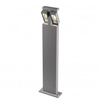 3032-2T, уличный светильник, L150xW60xH800, 2xLEDx7W, 600LM, 4000K, IP44, included