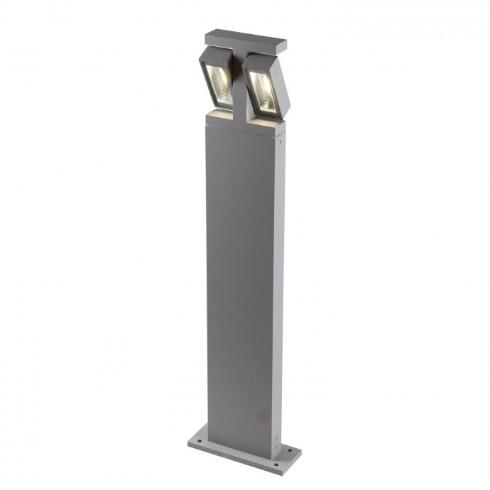 3032-2T, уличный светильник, L150xW60xH800, 2xLEDx7W, 600LM, 4000K, IP44, included