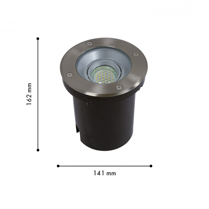 3040-1U, уличный светильник, L141xW141xH162, 1xGU10x35W, IP67