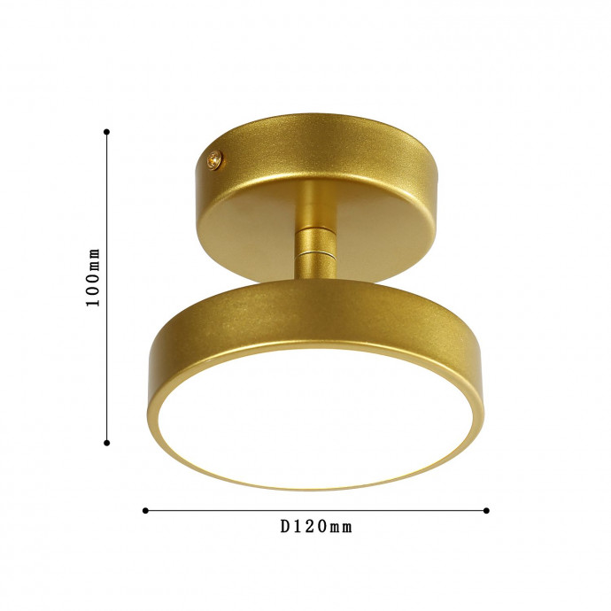 3059-1P, потолочный светильник, D120xH100, LEDx10W, 800LM, 4000K, included