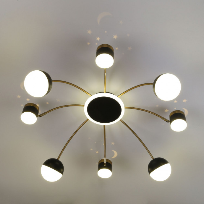 3096-8P, потолочная люстра, D920xH270, LEDx4W + 4xLEDx7W + 4xLEDx5W + 4xLEDx3W, 3394LM, 4000K, included